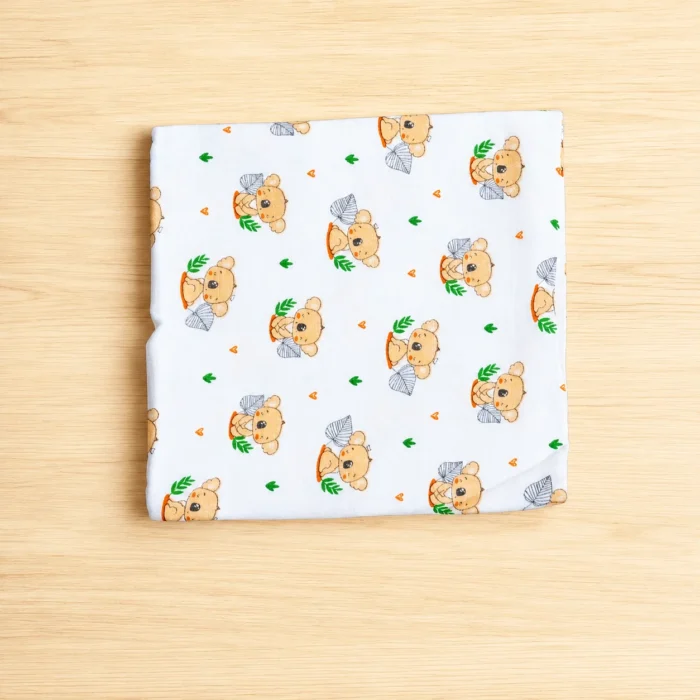 Multicolor butterfly print muslin cotton baby towel