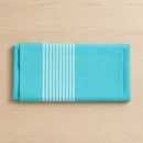 Aqua blue striped 100% cotton baby towel