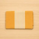 Golden yellow striped 100% cotton baby towel